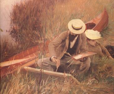 John Singer Sargent Paul Helleu Sketching with his Wife (nn03) Norge oil painting art